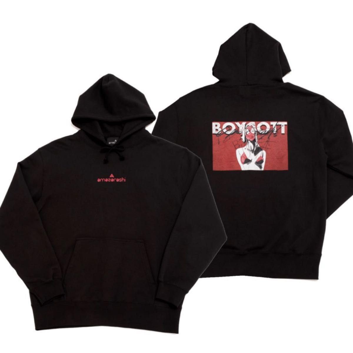 Amazon.co.jp: amazarashi BOYCOTT EndCard Hoodie Wine パーカー
